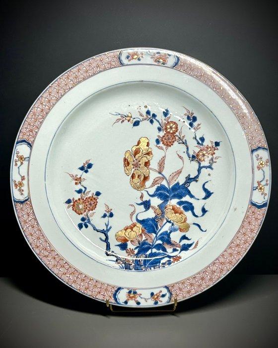 NIET BIEDEN - GROOT EN MOOI Chinees bloemmotief Imari bord,, Antiek en Kunst, Antiek | Overige Antiek