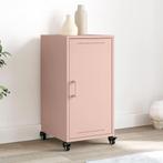 vidaXL Dressoir 36x39x72 cm staal roze, Huis en Inrichting, Kasten | Dressoirs, Minder dan 50 cm, Verzenden, Nieuw, Metaal