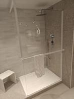 Inloopdouche 120cm mat wit met gratis solid surface bak 0035, Ophalen, Nieuw, Glas, Douche
