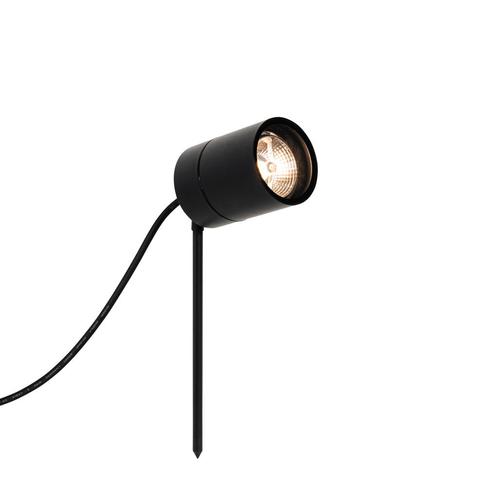 Moderne prikspot zwart AR70 verstelbaar IP44 - Solo, Tuin en Terras, Buitenverlichting, Nieuw, Minder dan 50 watt, Overige materialen
