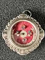 Reliekhouder - Glas, Textiel, Verzilverd - 1850-1900 -, Antiek en Kunst