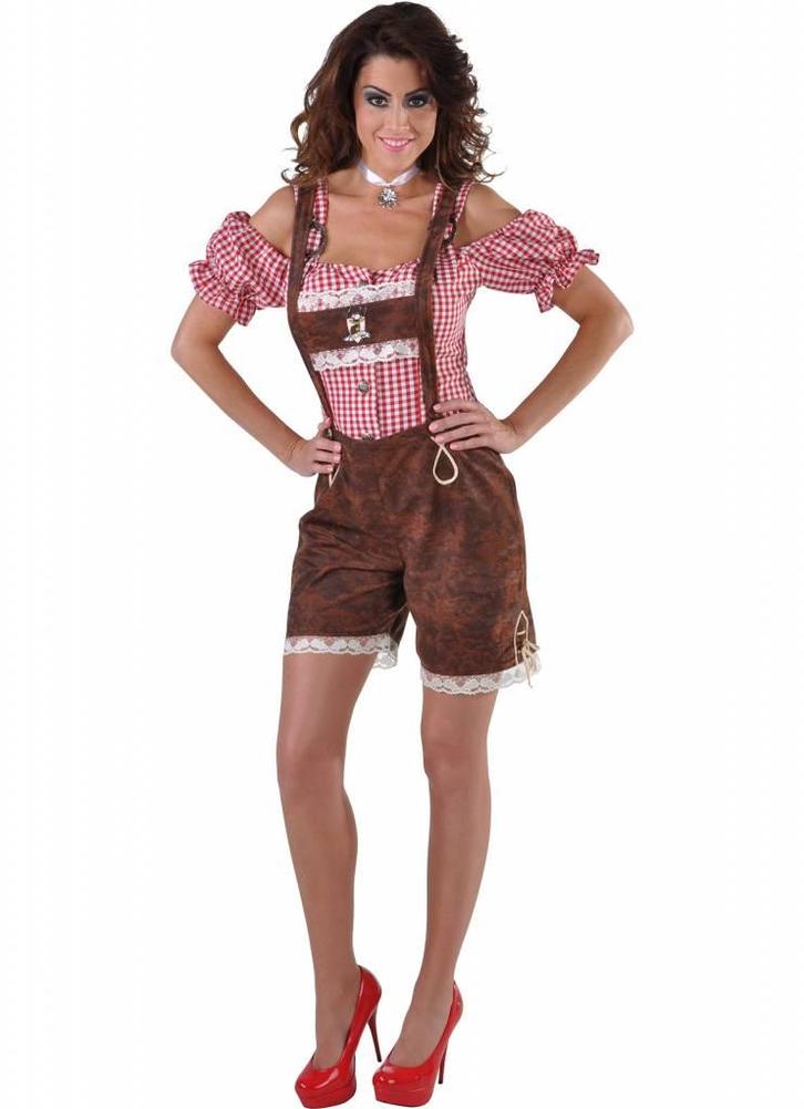 Tiroler lederhose dame luxe, Kleding | Dames, Carnavalskleding en Feestkleding, Nieuw, Ophalen of Verzenden