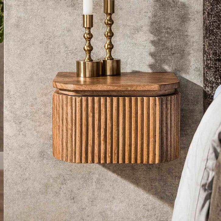 *WOONWINKEL* Zwevend Nachtkastje Met Lade, Huis en Inrichting, Slaapkamer | Nachtkastjes, Nieuw, Verzenden