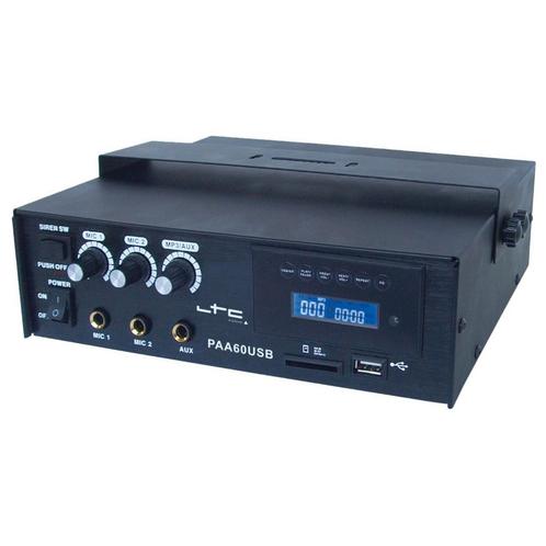 LTC PAA60USB 3 Kanaals PA Versterker 60W USB-SD/MP3, Audio, Tv en Foto, Luidsprekers, Overige typen, Nieuw, Overige merken, Verzenden