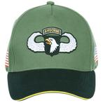 Baseballcap 101st Airborne - Groen met Zwarte klep NIEUW, Nieuw, Ophalen of Verzenden