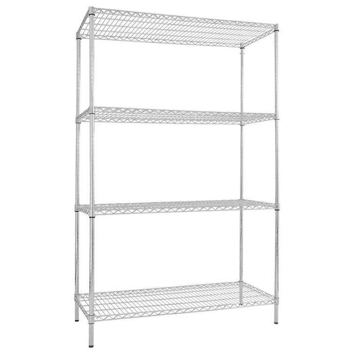 GGM Gastro | Stalen rek - 1200x450mm - 4 planken - Chroom |, Zakelijke goederen, Horeca | Overige, Verzenden