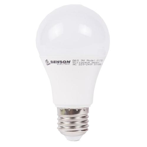 Benson LED lamp - bewegingssensor - 9W - warmwit - E27 fi..., Huis en Inrichting, Lampen | Losse lampen, Nieuw, Ophalen of Verzenden