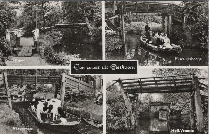 GIETHOORN - Meerluik Groeten uit Giethoorn, Verzamelen, Ansichtkaarten | Nederland, Verzenden