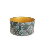Velours lampenkap pauw groen 50/50/25 gouden binnenkant, Verzenden, Nieuw, Classic-antique