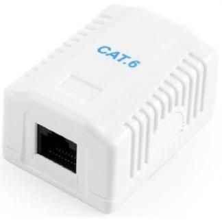 RJ45 wandcontactdoos | UTP (RJ45, Cat6, Horizontaal, Opbouw), Computers en Software, Pc- en Netwerkkabels, Nieuw, Verzenden