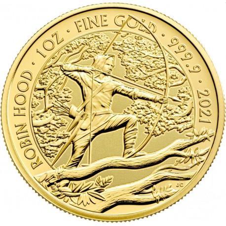 Gouden Myths and Legends - # 1. Robin Hood 1 oz 2021, Postzegels en Munten, Munten | Europa | Niet-Euromunten, Losse munt, Goud
