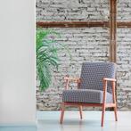 Profhome 383511-GU Fotobehang baksteen mat wit grijs 1,59 m, Verzenden