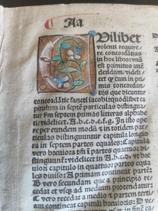 Jean de Segovie - Concordantie maiores biblie - 1506, Antiek en Kunst, Antiek | Boeken en Bijbels