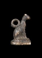 Oude Egypte, late periode Zilver Bastet Amulet (Zonder, Antiek en Kunst