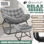 KESSER® Schommelstoel met voetensteun voor binnen en buiten,, Huis en Inrichting, Verzenden, Nieuw