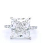 Ring - 18 karaat Witgoud - 6.43ct. tw. Diamant (Lab-grown) -, Nieuw