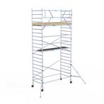 Rolsteiger Basic 135x305 7,2m werkhoogte tegen de gevel, Doe-het-zelf en Verbouw, Steigers, Verzenden, Nieuw, Rolsteiger of Kamersteiger