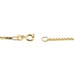 Gouden Venetiaanse schakel ketting | 38 cm (veerring), Sieraden, Tassen en Uiterlijk, Kettingen, Ophalen of Verzenden, Gebruikt