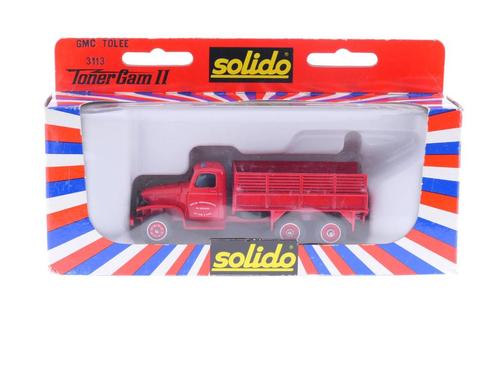 Schaal 1:50 Solido 3113 GMC Tolee T-as brandweer (bakwage..., Hobby en Vrije tijd, Modelauto's | 1:50, Gebruikt, Ophalen of Verzenden
