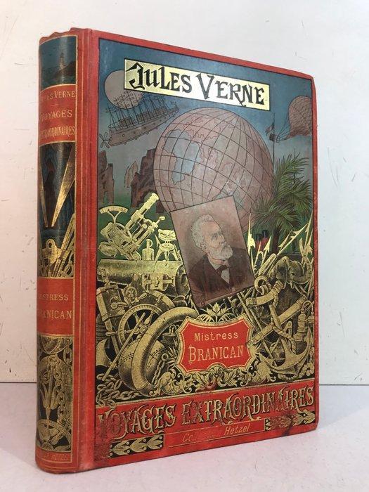 Jules Verne - Mistress Branican [cartonnage au portrait, Antiek en Kunst, Antiek | Boeken en Bijbels