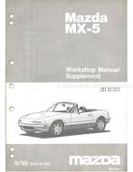 1995 MAZDA MX-5 WERKPLAATSHANDBOEK (SUPPLEMENT) ENGELS, Auto diversen, Handleidingen en Instructieboekjes