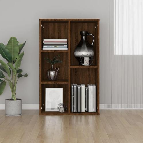 vidaXL Boekenkast/dressoir 50x25x80 cm bewerkt hout bruin, Huis en Inrichting, Kasten | Boekenkasten, 25 tot 50 cm, Nieuw, Overige houtsoorten