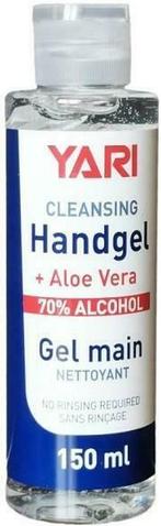 YARI CLEANSING HANDGEL 70% ALCOHOL FLACON 150 ML, Verzenden, Nieuw