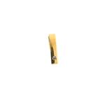 Gouden minimalistische hanger met diamant | 0,005 ct., Sieraden, Tassen en Uiterlijk, Bedels, Overige merken, Goud, Gebruikt, Ophalen of Verzenden
