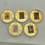 Italië. Leonardo Da Vinci , CU bano oro 24 kilates (Zonder