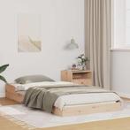 vidaXL Bedframe Naturel 90 x 190 cm Massief grenenhout, Verzenden, Nieuw, Bruin, Hout