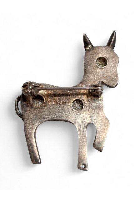 Zilver - Broche - Broche Biche van massief zilver,, Antiek en Kunst, Kunst | Niet-Westerse kunst