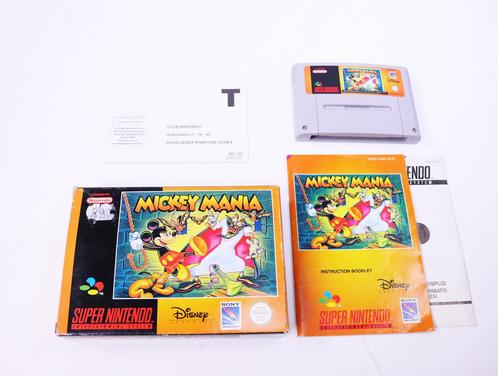 SNES - Mickey Mania - Boxed CIB, Spelcomputers en Games, Games | Nintendo Super NES, Ophalen of Verzenden