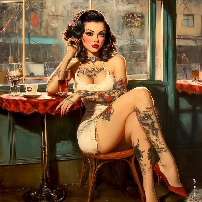 Ginger Red (1965) - Gail, Antiek en Kunst, Kunst | Designobjecten