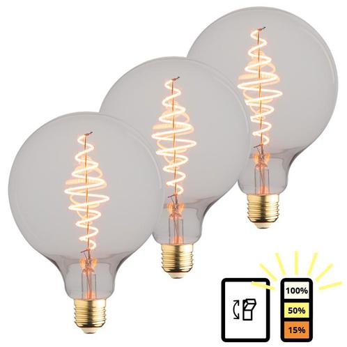 Set van 3 LED lampen E27 | 3-staps dimbaar | 6 watt | 1800K, Huis en Inrichting, Lampen | Losse lampen, Overige typen, Nieuw, E27 (groot)