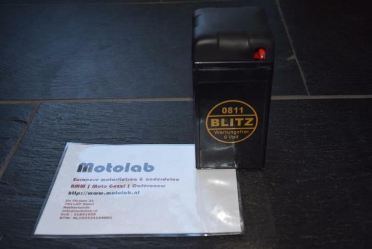 Accu Blitz BMW 6V12Ah GEL!! vrij R51 R51/3 R25 Sparta, etc., Motoren, Onderdelen | Oldtimers, Nieuw, Verzenden