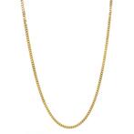 Gouden lengtecollier gourmet 50 cm 14 karaat, Verzenden, Zo goed als nieuw, Goud, Goud
