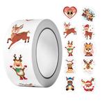 500 Kerst Stickers Op Rol - 2.5cm - Kerststickers -, Diversen, Verzenden, Nieuw