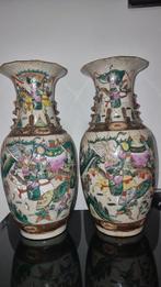 Vaas - Porselein - China - Qing Dynastie (1644-1911) - Twee, Antiek en Kunst