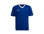 adidas - Entrada 22 Jersey Youth - Blauw Voetbalshirt - 128, Nieuw