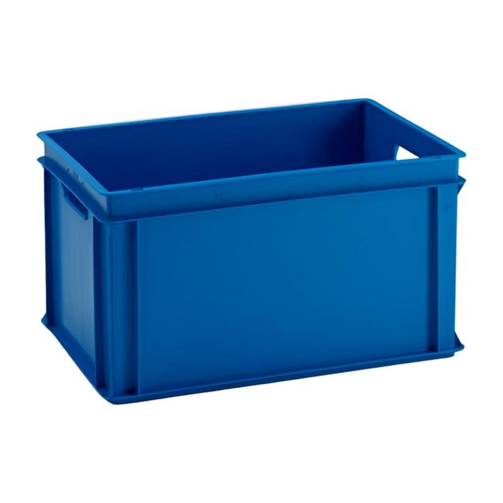 Stapelbak 600x400x320mm, blauw, PP, gesloten, nieuw, Doe-het-zelf en Verbouw, Kratten en Dozen, 50 tot 75 cm, Nieuw, Bak of Kist
