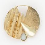 Broche - 14 karaat Geel goud - Opaal
