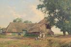 Jan Holtrop (1917-1995 ) - Boerderij bij Havelte Drenthe, Antiek en Kunst