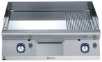 BAKPLAAT, 2 ZONES, GLAD-GERIBD, GEPOLIJST CHROOM, 800 MM, TO, Verzenden, Nieuw in verpakking