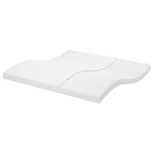 vidaXL Schuimmatras 7 zones hardheid 20 ILD 200x200 cm wit, Huis en Inrichting, Slaapkamer | Matrassen en Bedbodems, Nieuw, Verzenden