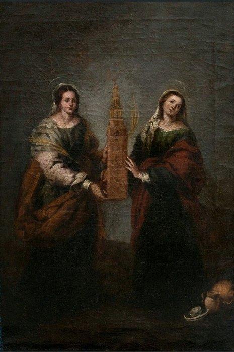 After Esteban Murillo (1618-1682) - Sainte-Juste et, Antiek en Kunst, Kunst | Schilderijen | Klassiek