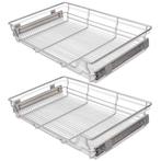 Draadmanden - Kast Organisatie - OP = OP! - 80cm Zilver, Huis en Inrichting, Keuken | Keukenbenodigdheden, Ophalen of Verzenden