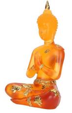 Transparant Zittend Boeddhabeeld Geluk Feng Shui Decor, Huis en Inrichting, Woonaccessoires | Boeddhabeelden, Verzenden, Nieuw