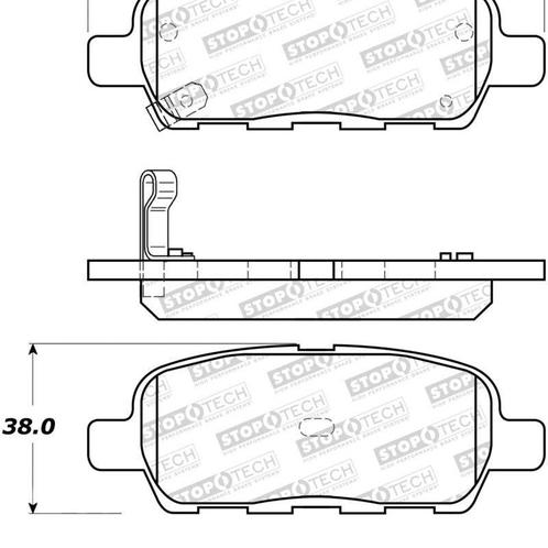 StopTech Sport Brake Pads w/Shims and Hardware - Rear -, Auto-onderdelen, Remmen en Aandrijving, Ophalen of Verzenden