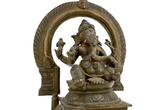 Ganesha-beeldje van 17 cm - Brons - India - Eerste helft 20e, Antiek en Kunst