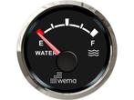 Wema Silver series Tankmeter Water - NMEA2000 - Zwart, Watersport en Boten, Bootonderdelen, Ophalen of Verzenden, Nieuw